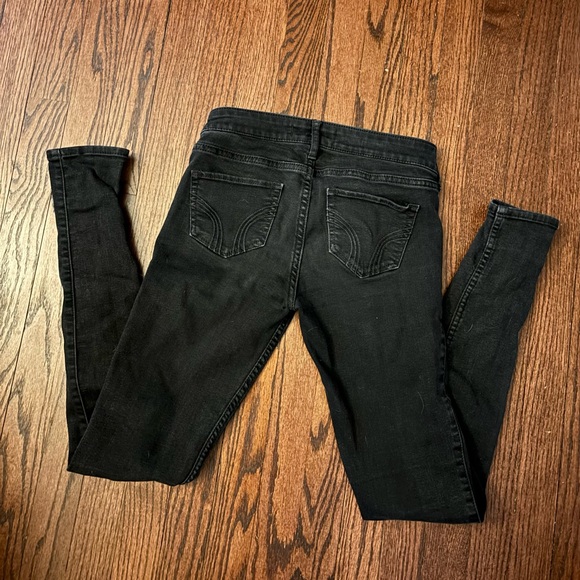 Hollister Black Wash Skinny Jeans 3L 26 x 33 - Picture 6 of 6